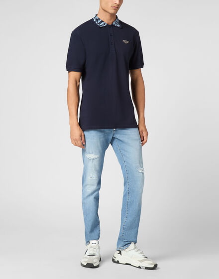 Pique Polo Shirt SS Gothic Plein