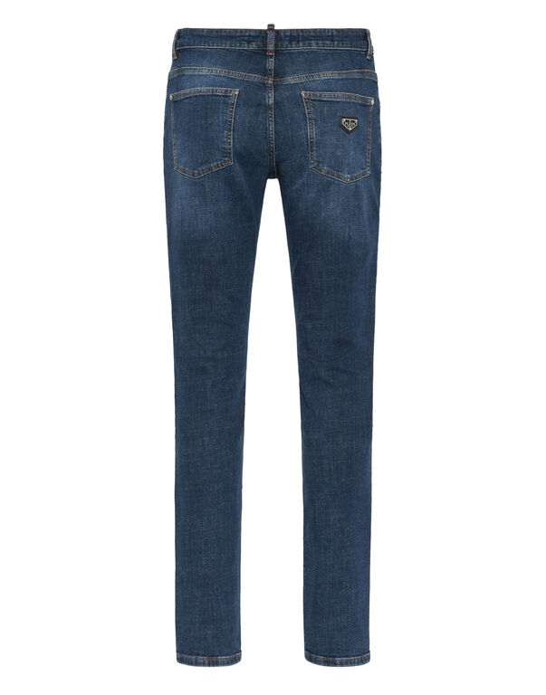 Destroyed Super Straight Cut Jeans Destroyed Super Straight Cut Jeans