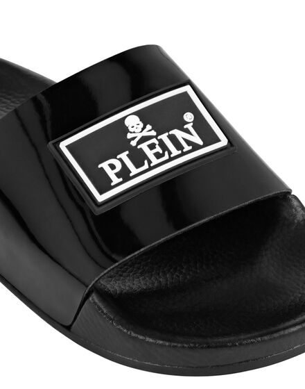 Flat gummy sandals Iconic Plein
