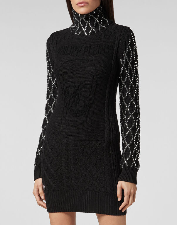 Knit Dress Skull