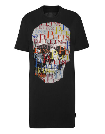T-shirt Dress Multicolor Skull