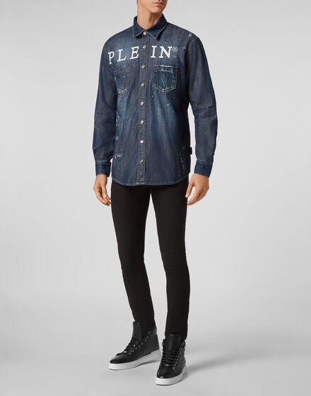 Denim Shirt Ls Iconic Plein