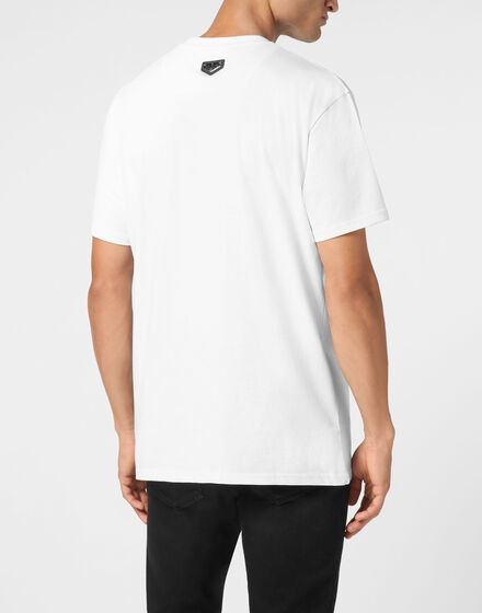 T-shirt Round Neck SS Strass Hexagon