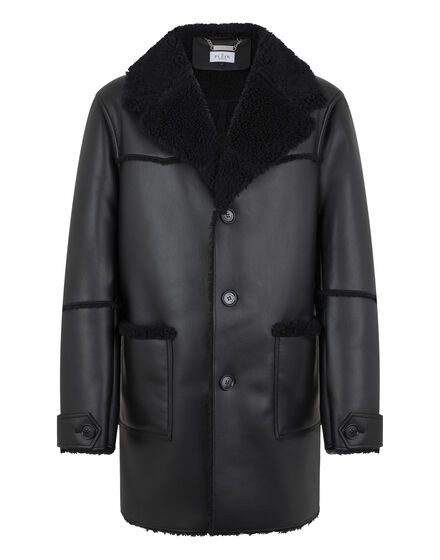 Long Eco Shearling Jacket