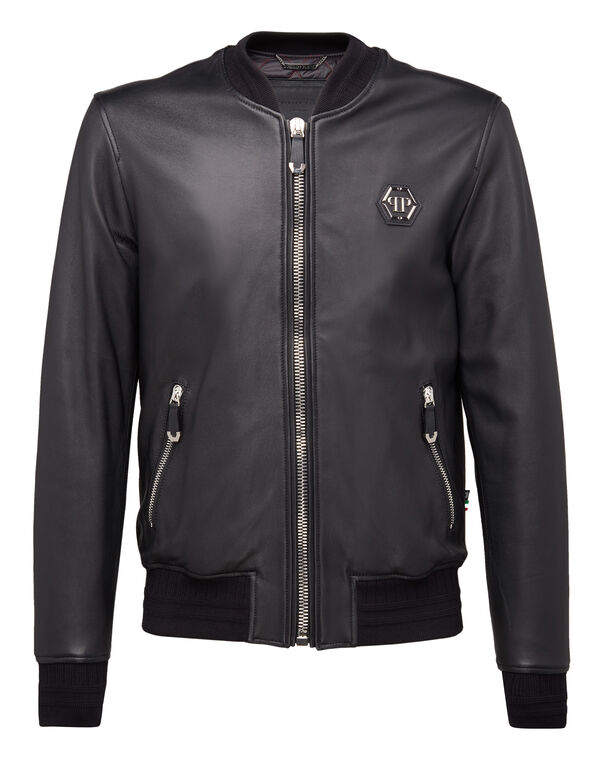 Leather Bomber "Zacharie"