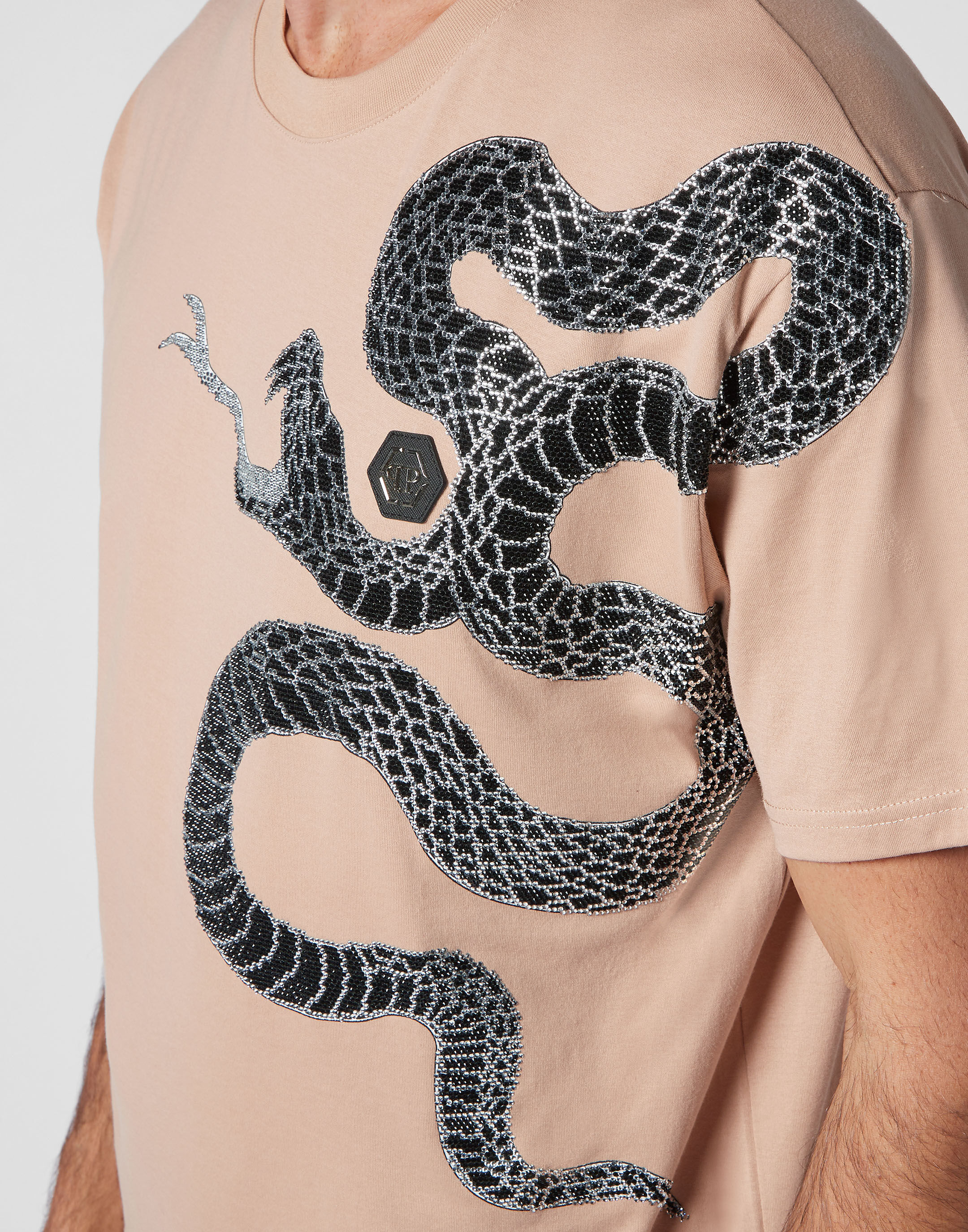 T shirt Round Neck SS Snake Philipp Plein Outlet