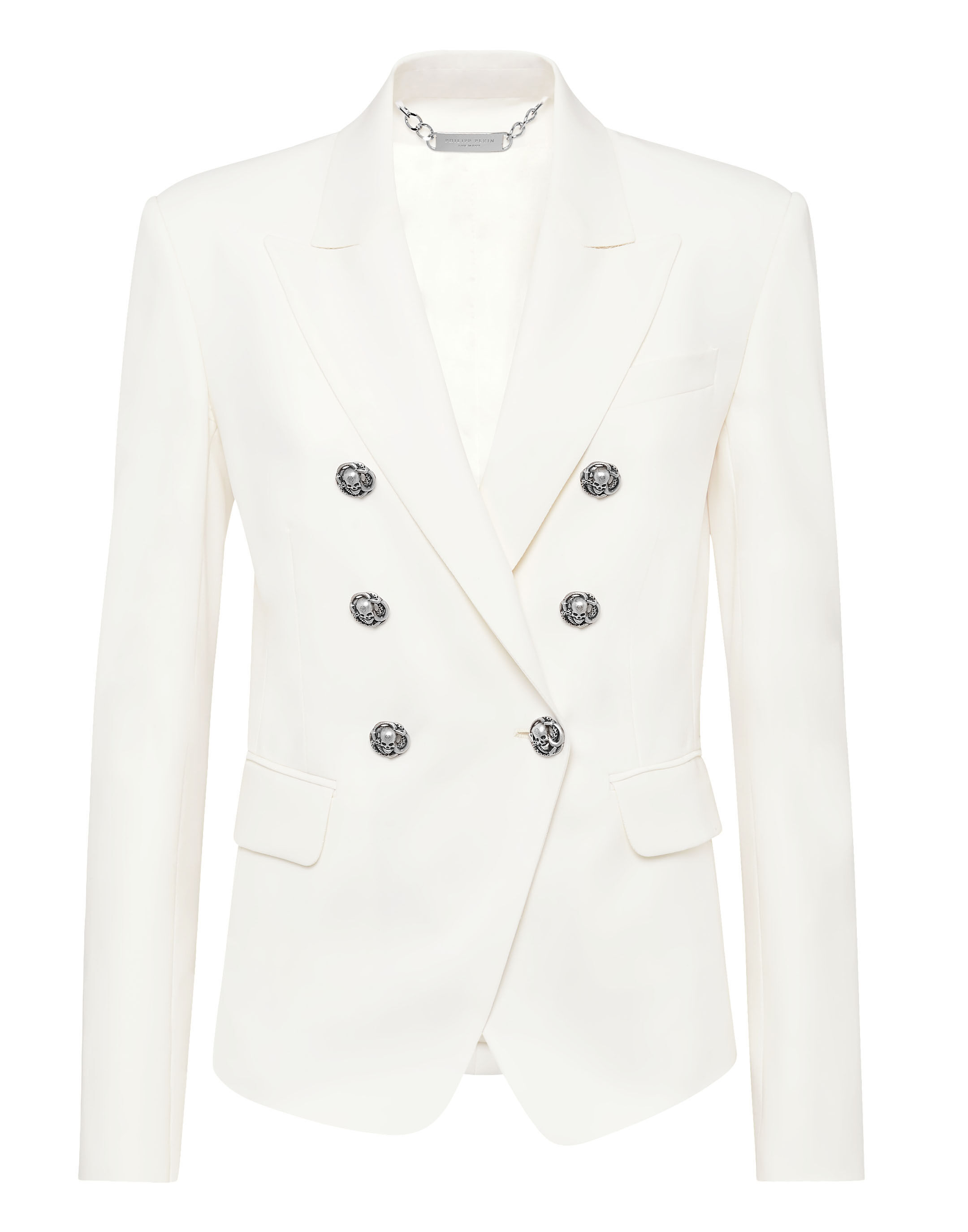 White fitted blazer 2025