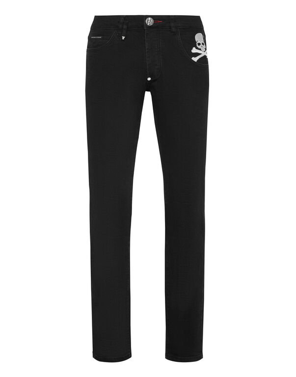 Denim Trousers Super Straight Cut Skull&Bones