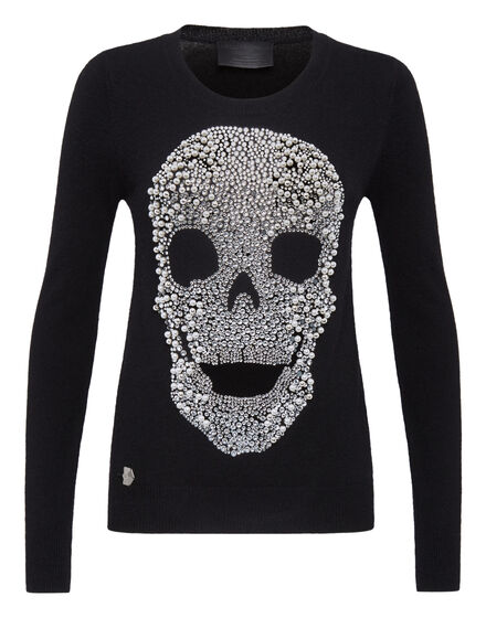 Pullover Round Neck LS Skull