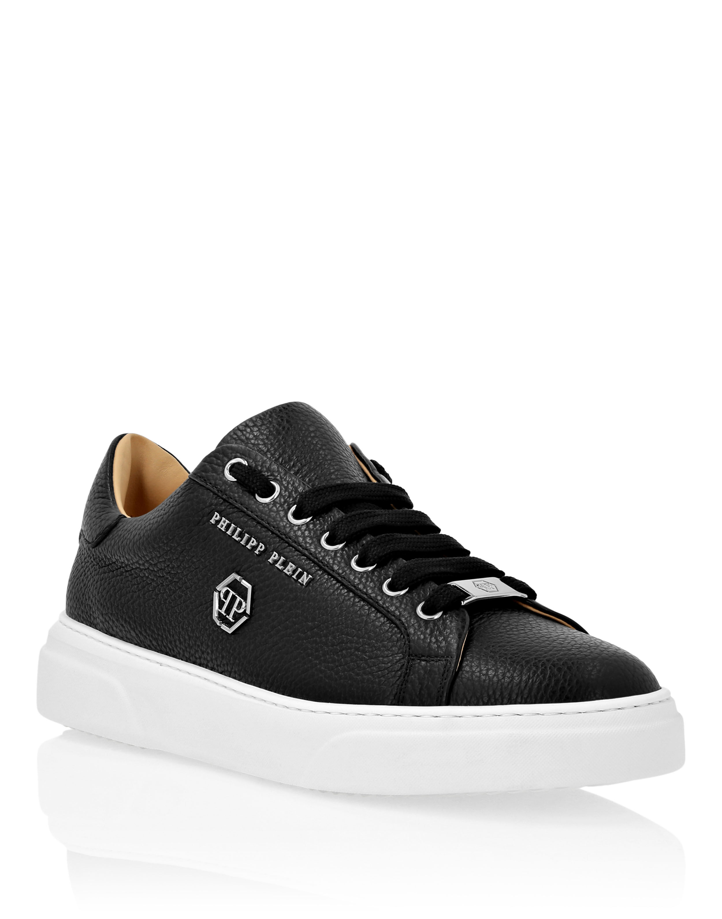 スニーカー Philipp Plein Hexagon Leather Lo-Top Sneaker Leather Lo-Top Sneakers Hexagon | Philipp Plein Outlet