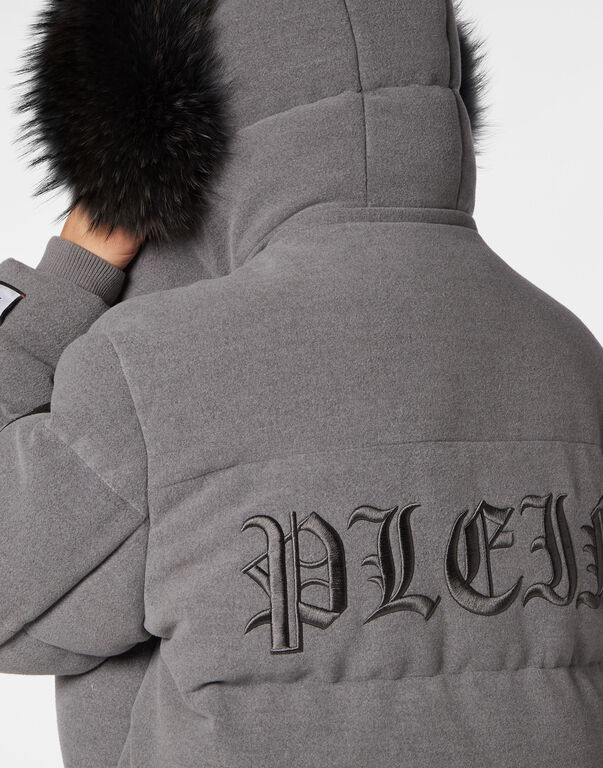 Down Jacket WIth Fur Hood