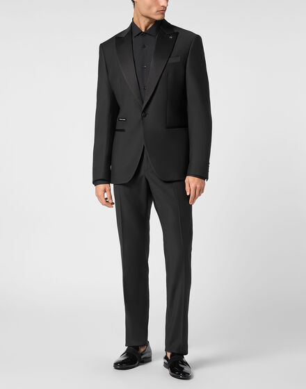 Wool Printed Blazer Skull