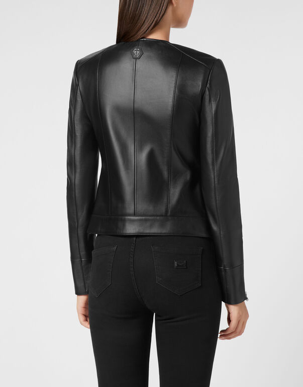 Leather Biker Jacket LS