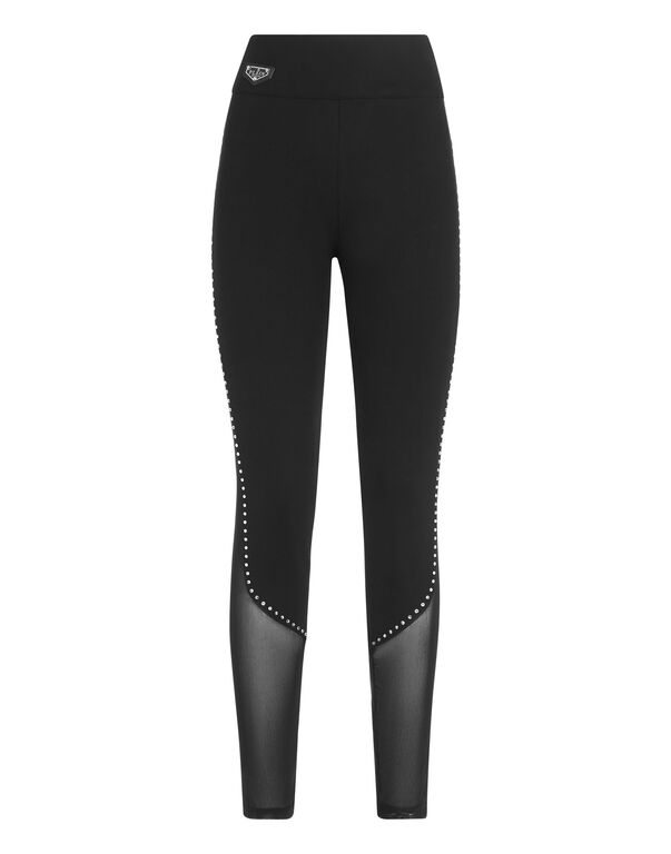 Super High Waist Leggings Studs Iconic Plein