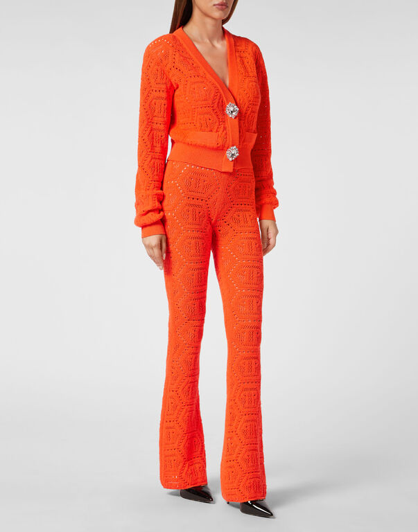 Fluo Knit Cardigan Monogram