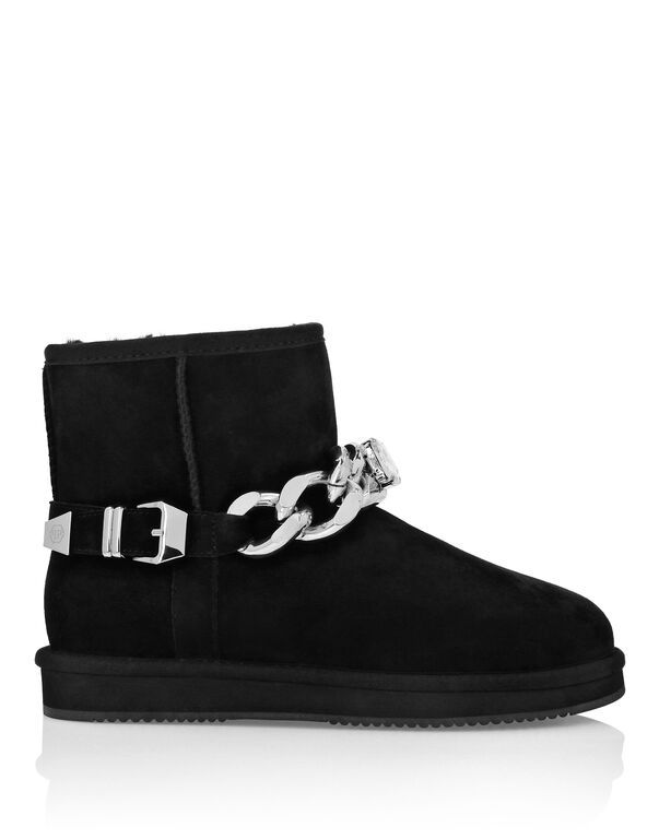 Boots Low Flat Chains