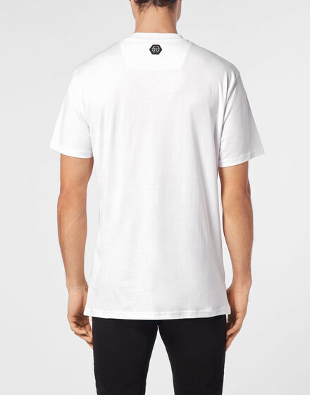 T-shirt Round Neck SS With Patch Skull&Bones