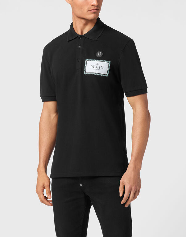 Polo shirt SS Label Contrast