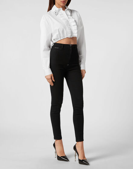 Popeline  Cropped Shirt LS Popeline  Cropped Shirt LS