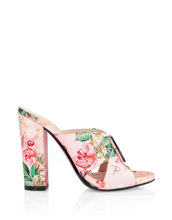 Sandals High Heels Flowers