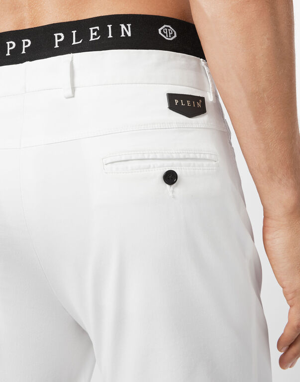 Cotton Long Trousers Chinos fit Iconic Plein