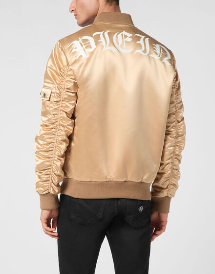 Satin Top Gun Bomber LS Gothic Plein