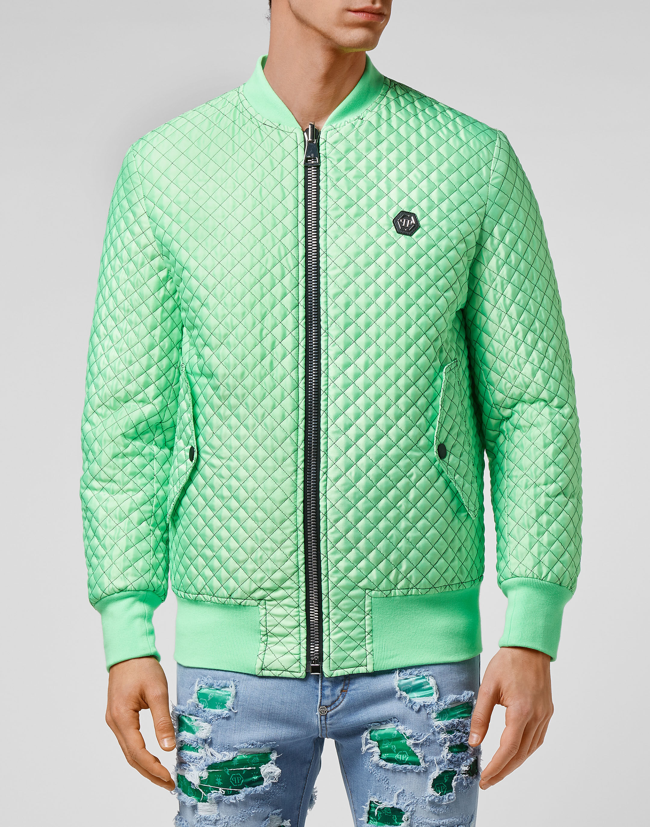 Bomber on sale lacoste matelassé