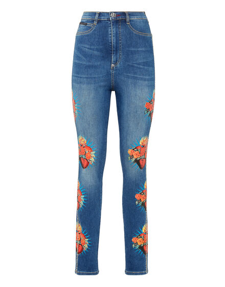Denim Super High Waist Jegging Heart Breaker