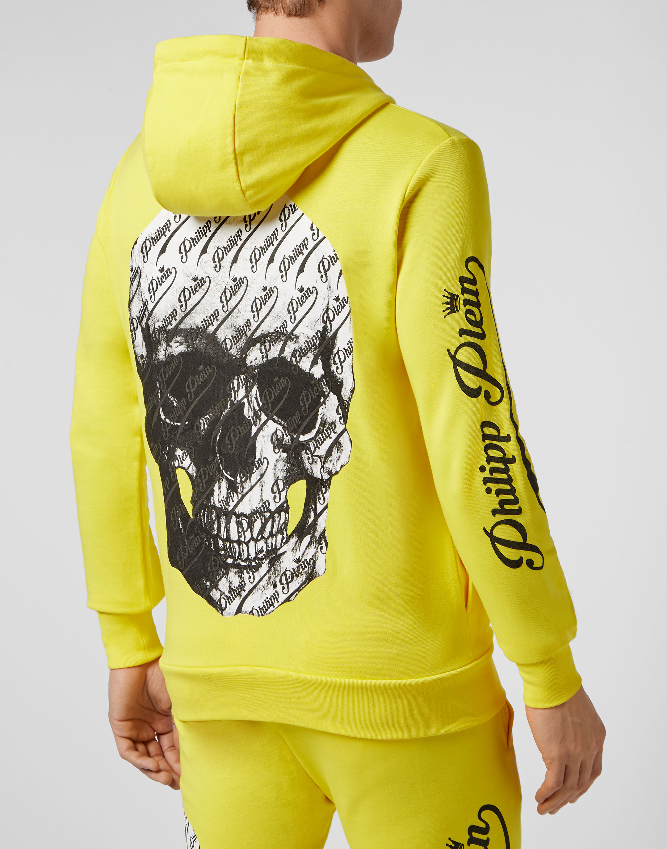 Philipp plein yellow hoodie clearance
