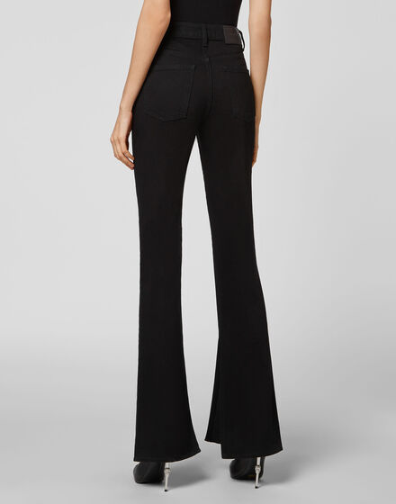 Denim Trousers Flare Fit Iconic Plein
