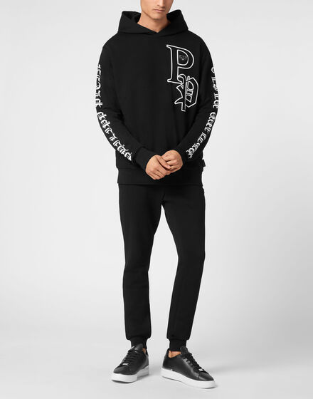 Hoodie Sweatshirt LS Gothic Plein