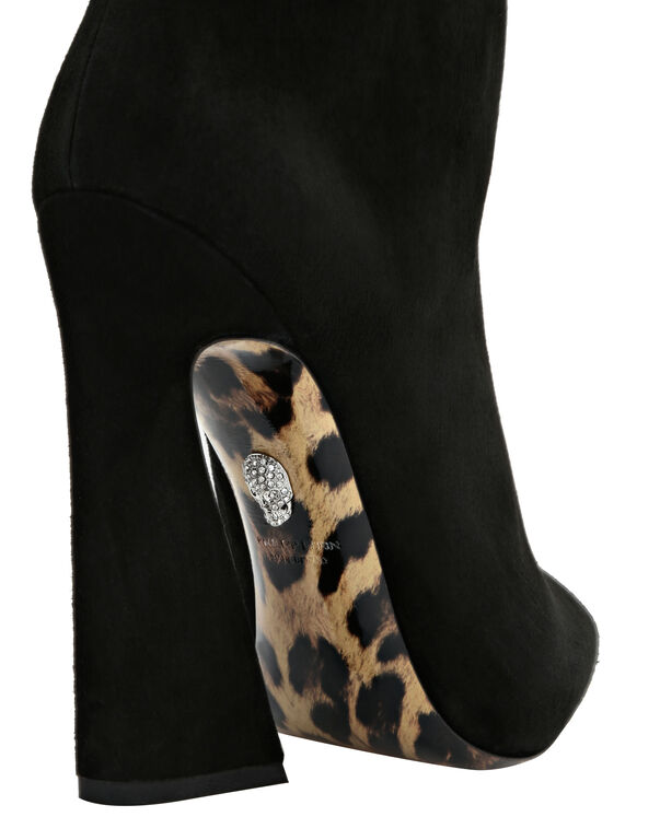 bootie high heels Leopard