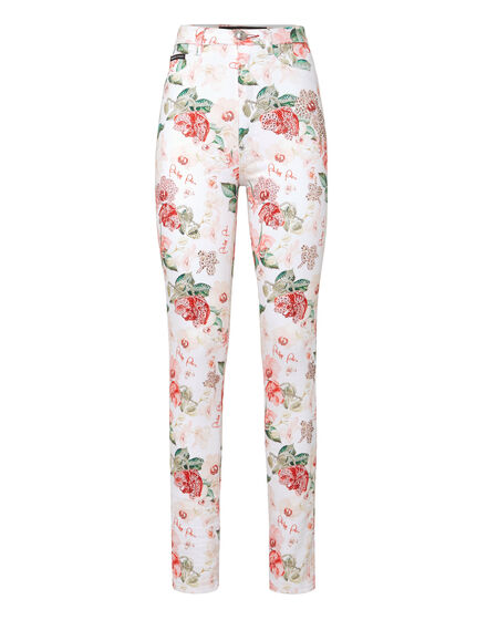 Super High Waist Jegging Flowers