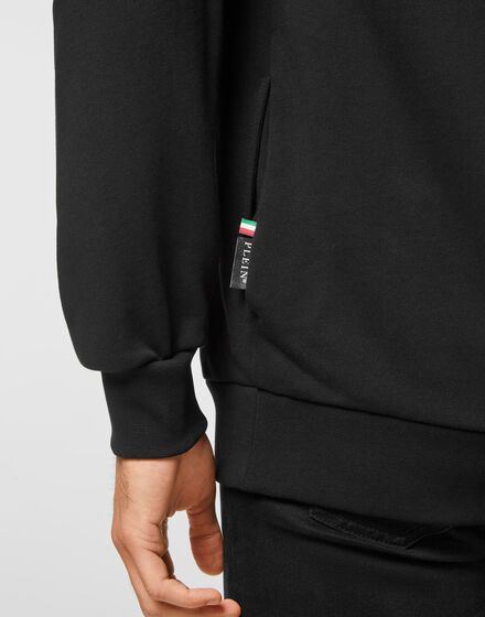 Hoodie Sweatshirt with Crystals