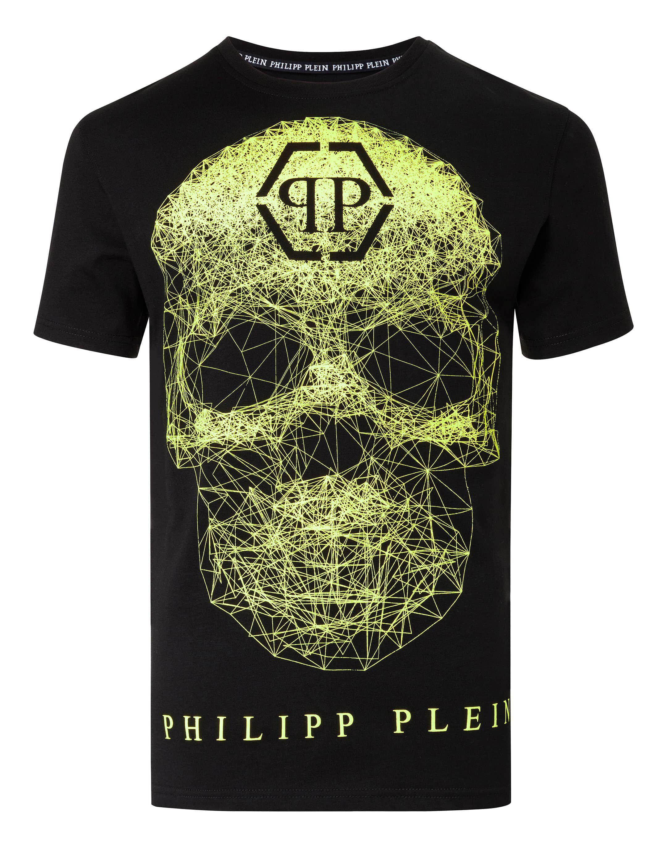 philipp plein t shirt green skull