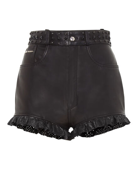 Leather Shorts Statement