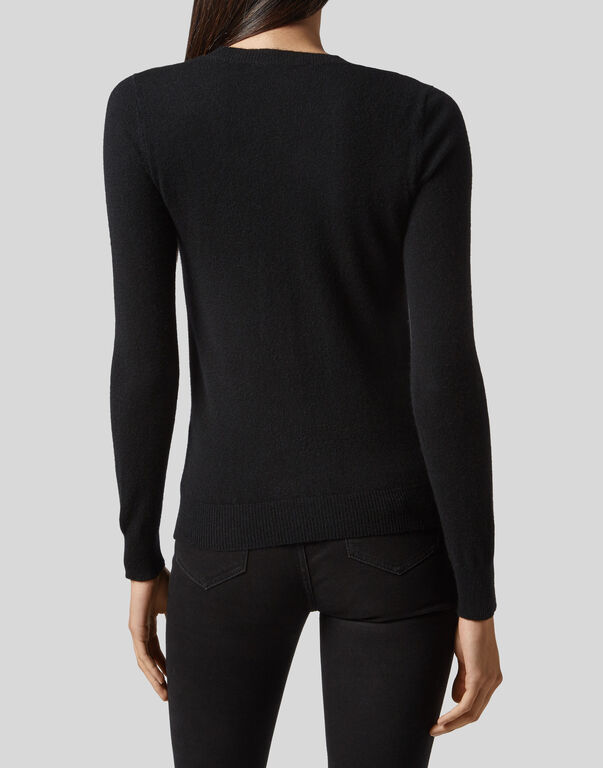 Pullover Round Neck LS Skull