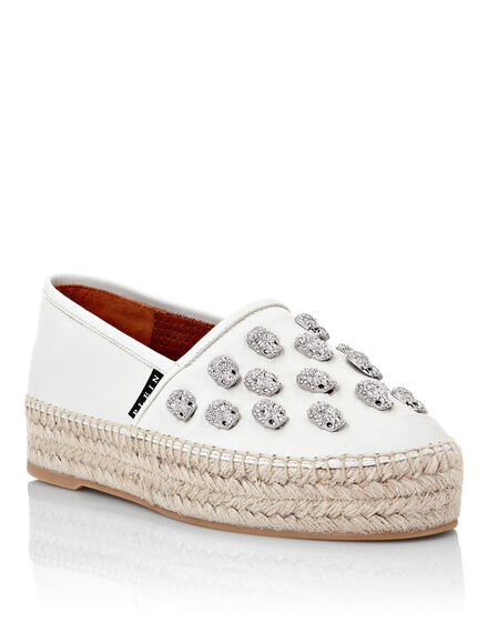 Leather Espadrillas Skull