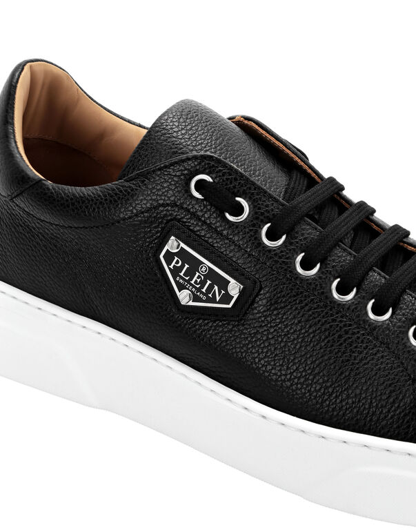 Leather Lo-Top Sneakers Iconic Plein