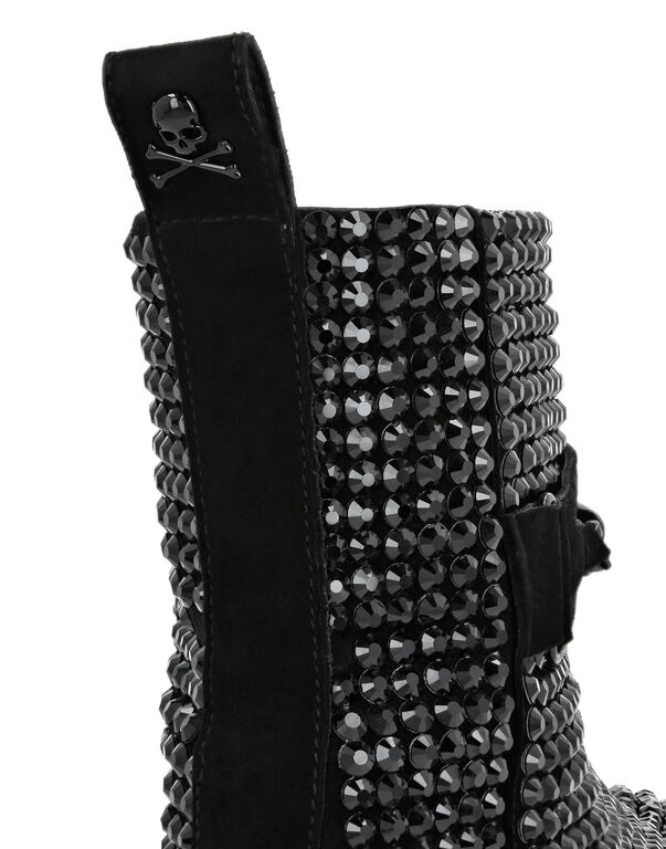 Suede Flat Boots Stones