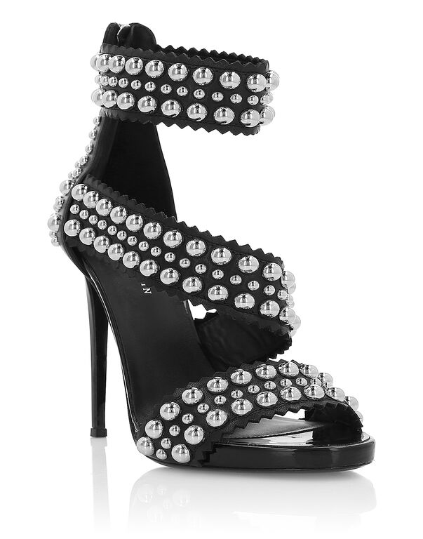 Sandals High Heels "Rounded Studs"