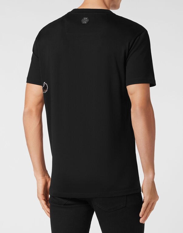 T-shirt Round Neck SS with crystals Lion Circus