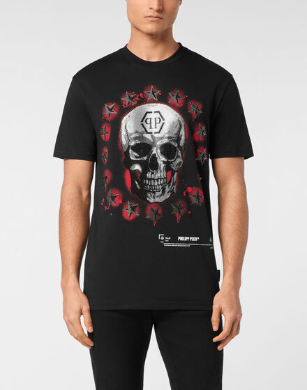 Round Neck T-Shirt Stars & Skull