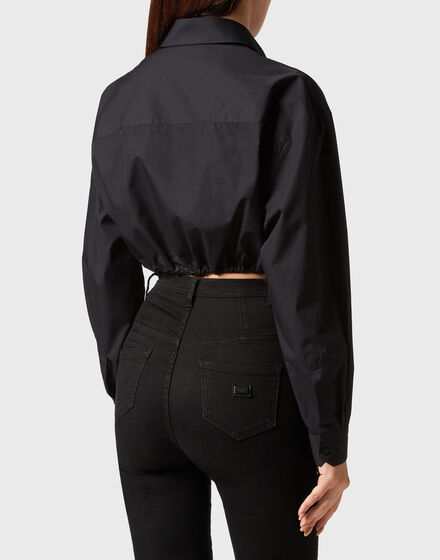 Popeline  Cropped Shirt LS Popeline  Cropped Shirt LS