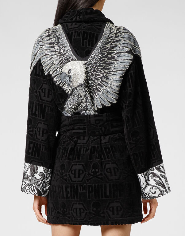 Short Bathrobe Silver Eagle