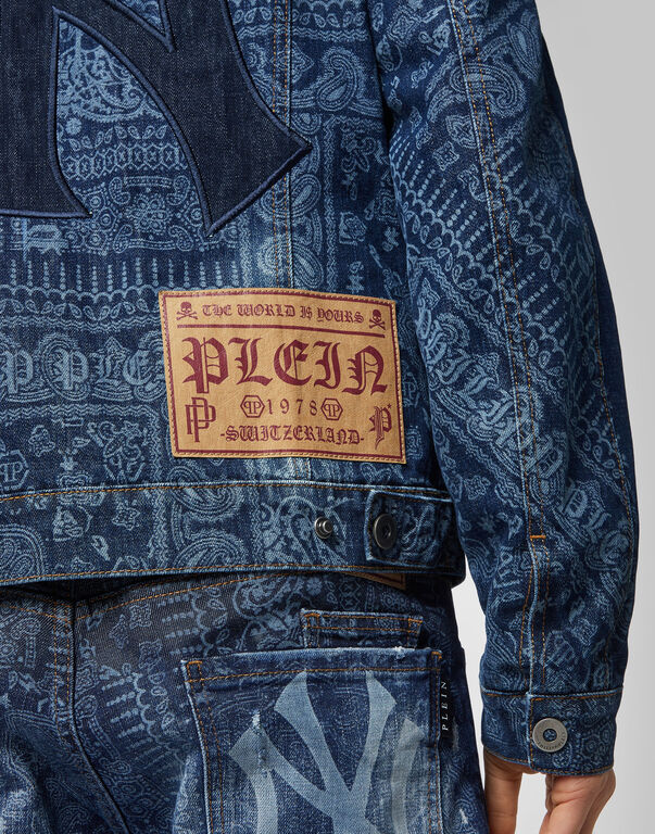 Bandana Denim Jacket Paisley