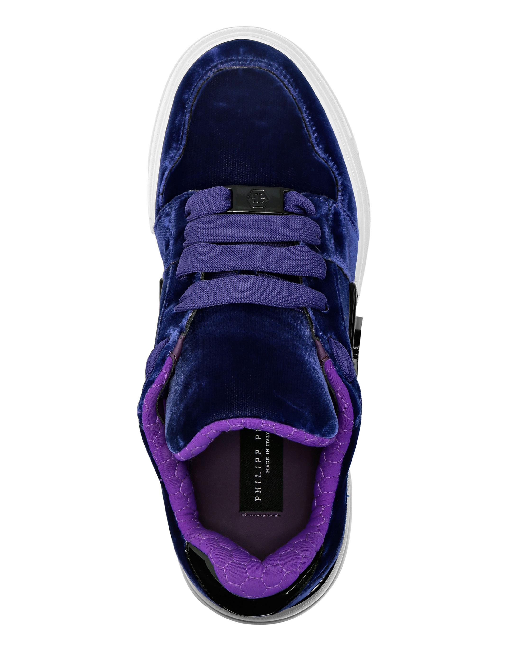 Superga velvet high top sneakers discount