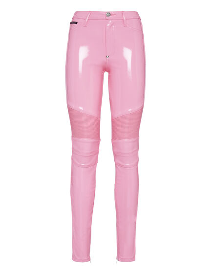 High waist Biker Trousers Pink paradise