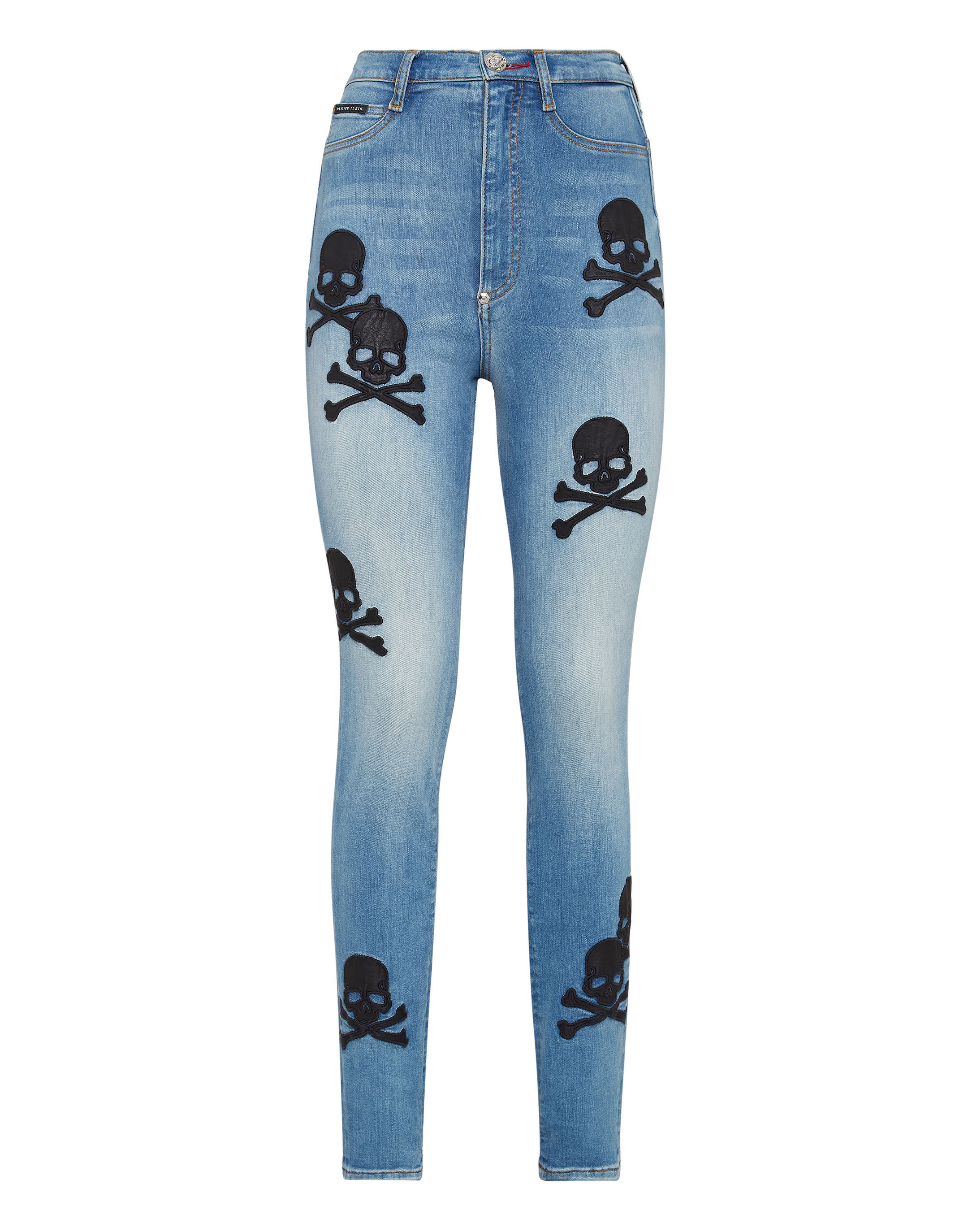 【最新入荷】 Super Denim High Outlet Plein Philipp | Skull Jegging Waist パンツ