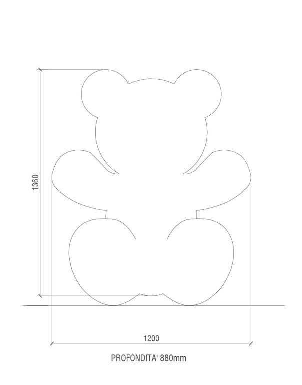 PLEIN BEAR SCULPTURE 136 M